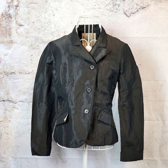 Allsaints Etoile jacket - faded ebony black Women's Size 4 - Picture 1 of 11